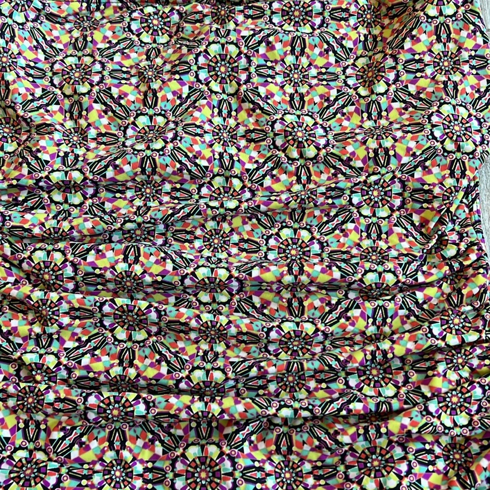 Echo Strapless Kaleidoscope‎ One Piece Tummy Control Swimsuit Women’s Size 8